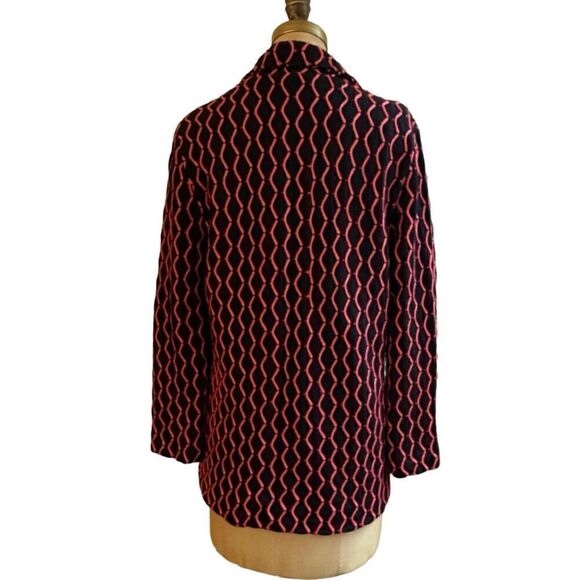 Knitss black and orange Morgan Virgin Wool Jersey knit jacket size Small - Picture 5 of 14